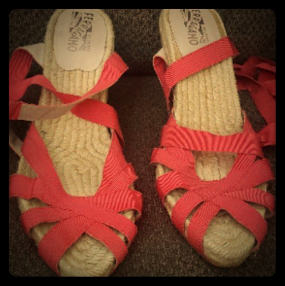 Authentic Salvatore Ferragamo wedges